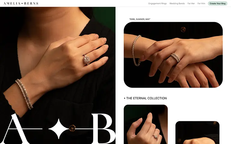 Amelia Berns website design