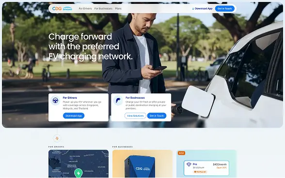 CDG Engie website design