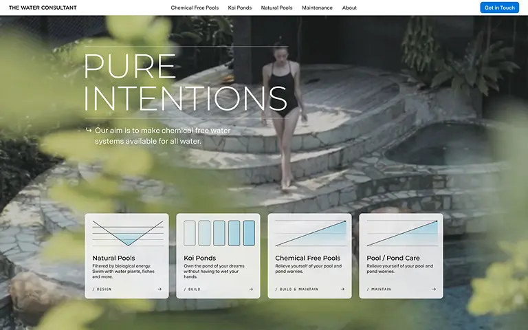 The Water Consultant website design