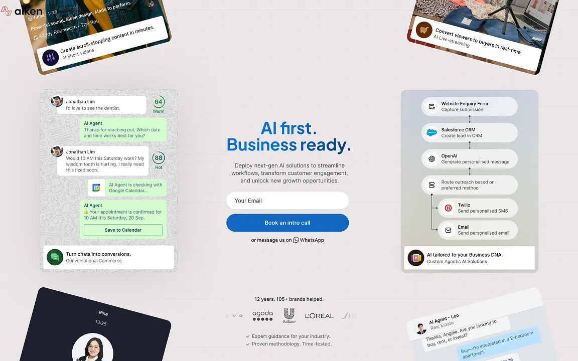 Aiken Digital Webflow website