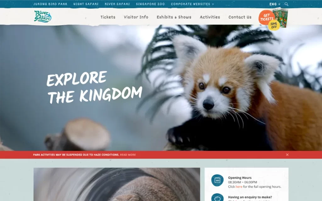 River Safari website