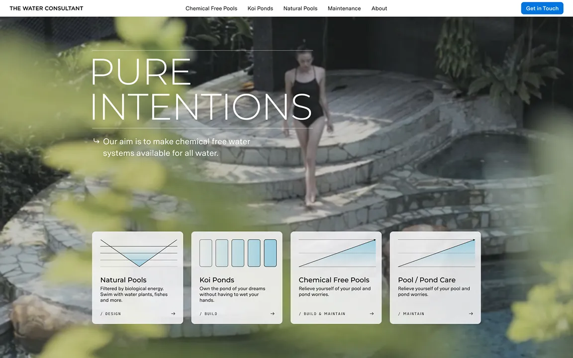 The Water Consultant Webflow website